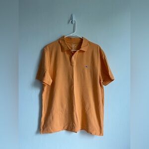 MEDIUM Vineyard Vines men’s orange cotton classic fit short sleeve polo shirt
